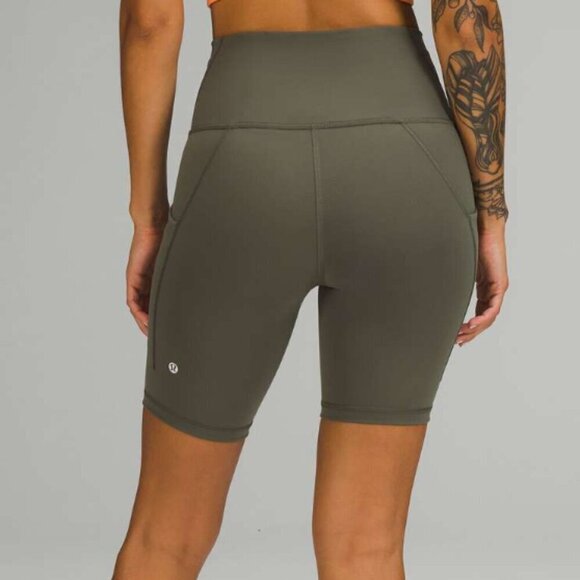 Lululemon Wunder Train High-Rise Short with Pockets 8" Carob Brown - Picture 6 of 6